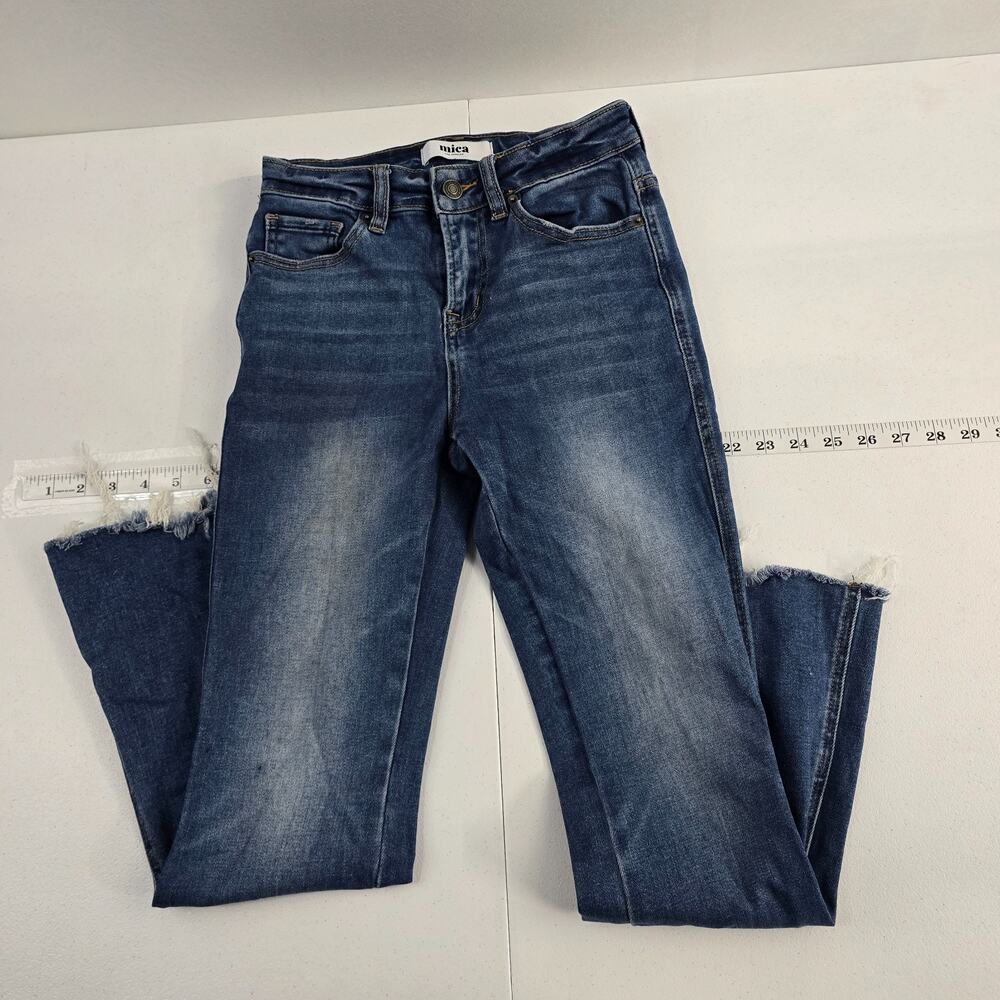 Mica MDP-F388DK High Rise Crop Flare W/ Uneven Hem size 24 6665 - Picture 1 of 10